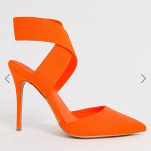 Orange Heels size 7